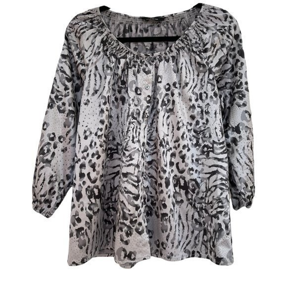 Express Women's Flowy Buttondown - Picture 1 of 5